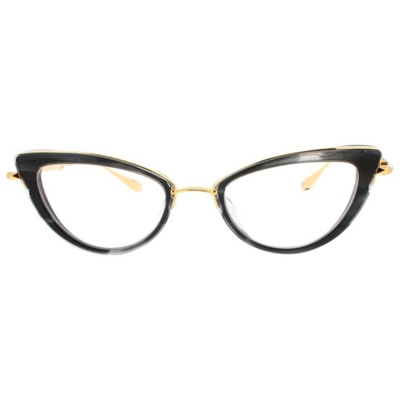 NWT VALENTINO EYEGLASSES CAT EYE WOMEN GOLD/BLACK EYEWEAR